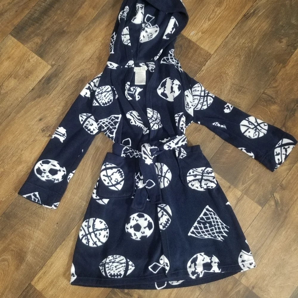Komar kids sports fleece hooded robe